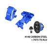 For TRAXXAS XRT 8S 4140 Carbon Steel + 7075 Alloy Rear Complete Diffs & Upper Bulkhead & Diffs Housing - GPM XRT13KIT For TRAXXAS XRT 8S 4140 Carbon Steel + 7075 Alloy Rear Complete Diffs & Upper Bulkhead & Diffs Housing - GPM XRT13KIT
