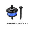 LOSI LMT 4WD Solid Axle Monster Truck 4140 Steel + 7075 Alloy Center Complete Differential 13/43T/1.0 Mod - GPM LMT1343S/CS LOSI LMT 4WD Solid Axle Monster Truck 4140 Steel + 7075 Alloy Center Complete Differential 13/43T/1.0 Mod - GPM LMT1343S/CS