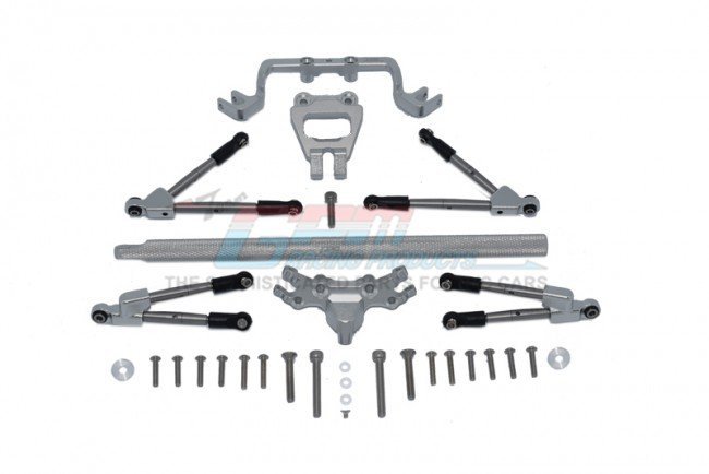 TRAXXAS HOSS 4X4 VXL Aluminum Front&rear Tie Rods With Stabilizer +Center  Brace Bar&mount - 31pc set - GPM HS049FR25