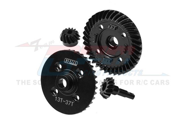 TRAXXAS MAXX MONSTER TRUCK 4140 Medium Carbon Steel Front And Rear Spiral Differential Ring Gear & Pinion Gear - GPM TS1200S