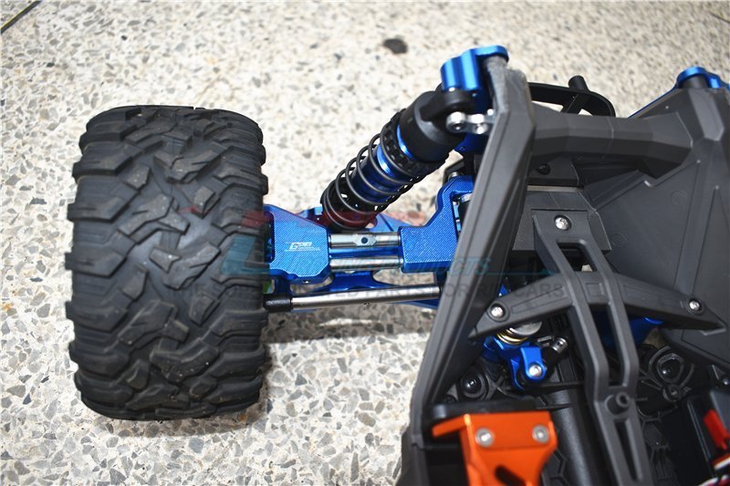 TRAXXAS MAXX MONSTER TRUCK Aluminum Front + Rear Upper+Lower Arms+Front +  Rear Adjustable CVD Drive Shaft+Hex Adapter+Wheel Lock+Stainless Steel