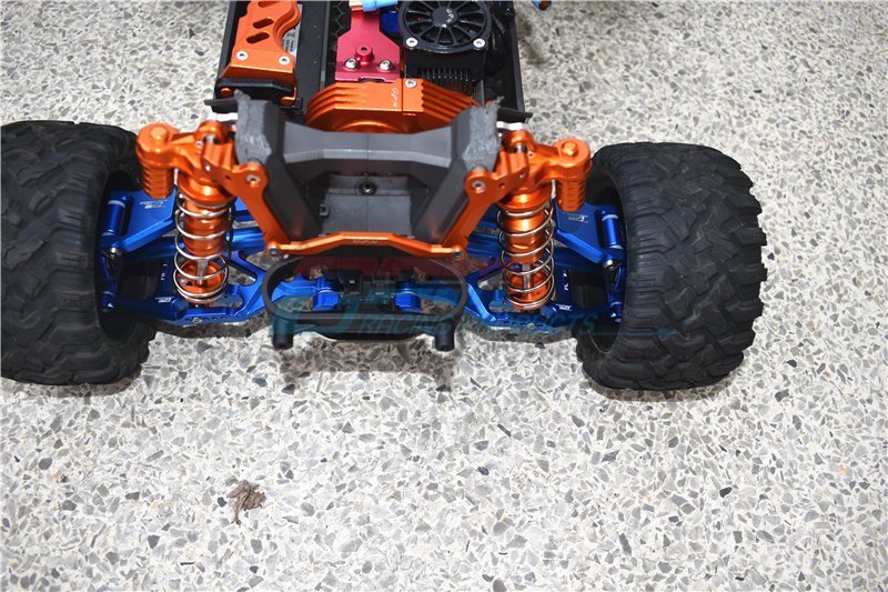 TRAXXAS MAXX MONSTER TRUCK Aluminum Front + Rear Upper+Lower Arms+Front +  Rear Adjustable CVD Drive Shaft+Hex Adapter+Wheel Lock+Stainless Steel