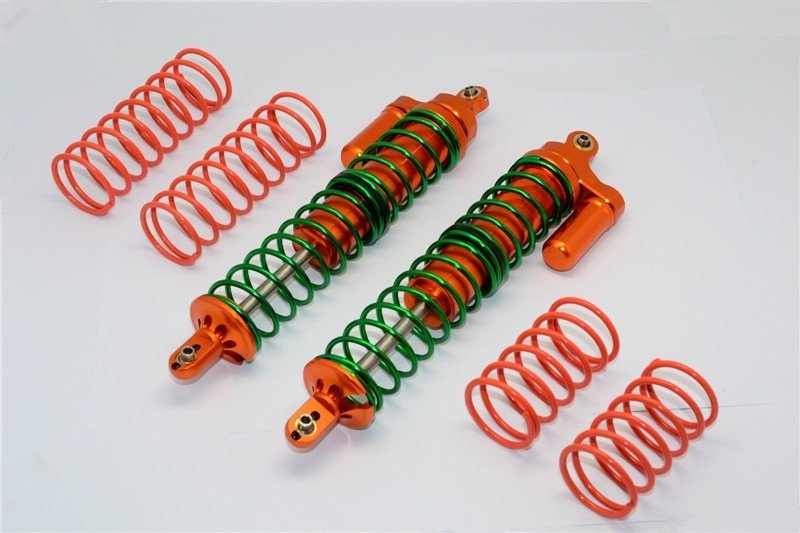 TRAXXAS 1/8 X-MAXX ALUMINIUM FRONT/REAR ADJUSTABLE SPRING SHOCKS - 1PR -  GPM TXM12170